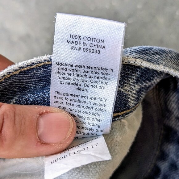 Pacsun High Rise Straight Jeans Blue Denim size 28 - Picture 8 of 10